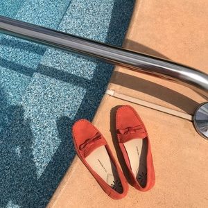 Isaac Mizrahi Suede Driving Moccasins Like New